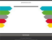 Tablet Screenshot of paramerica.com